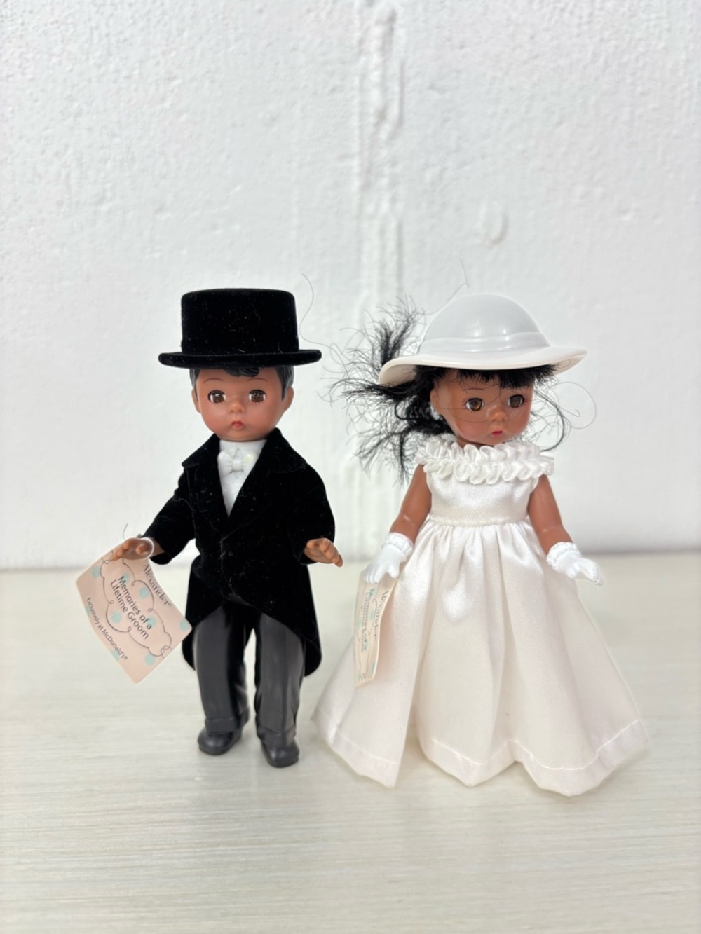 MCDONALD'S 2002 MADAME ALEXANDER 5" MEMORIES OF A LIFETIME BRIDE AND GROOM DOLLS